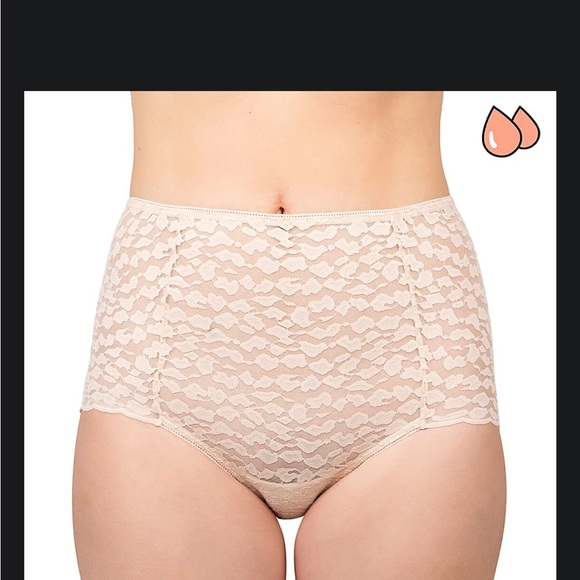 BLOOMERS “sexy granny panties” Cougar lace/Her Highness SneezeProof in “latte”: - Picture 3 of 14